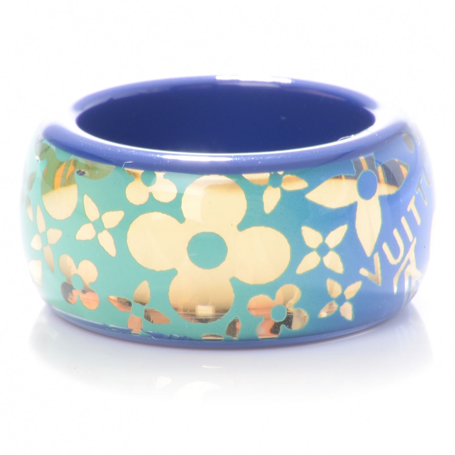 Resin Tropical Cocktail Ring Blue Large 7.5