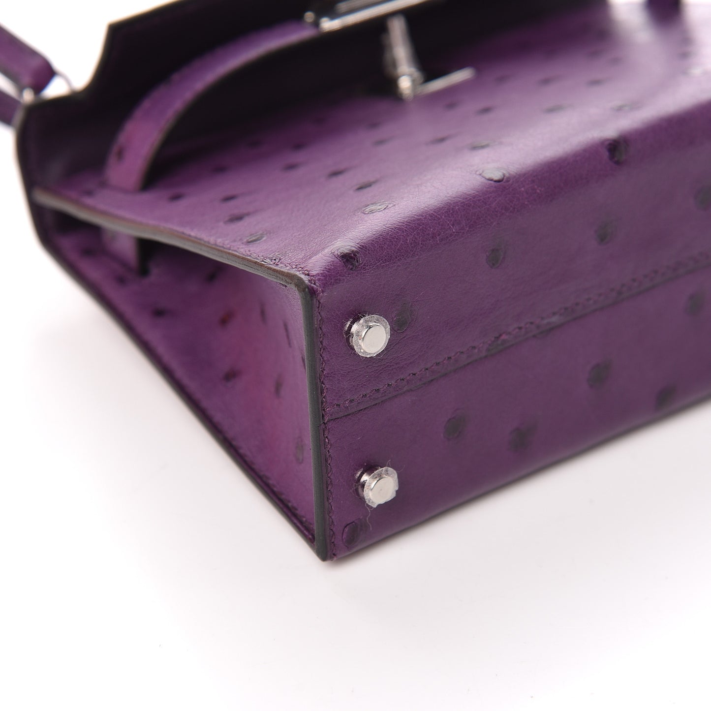 Ostrich Kelly Sellier Mini 20 Violine