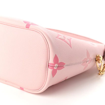Louis Vuitton Empreinte Monogram Giant By The Pool Marshmallow Hobo PM Bouton De Rose 7 of 11
