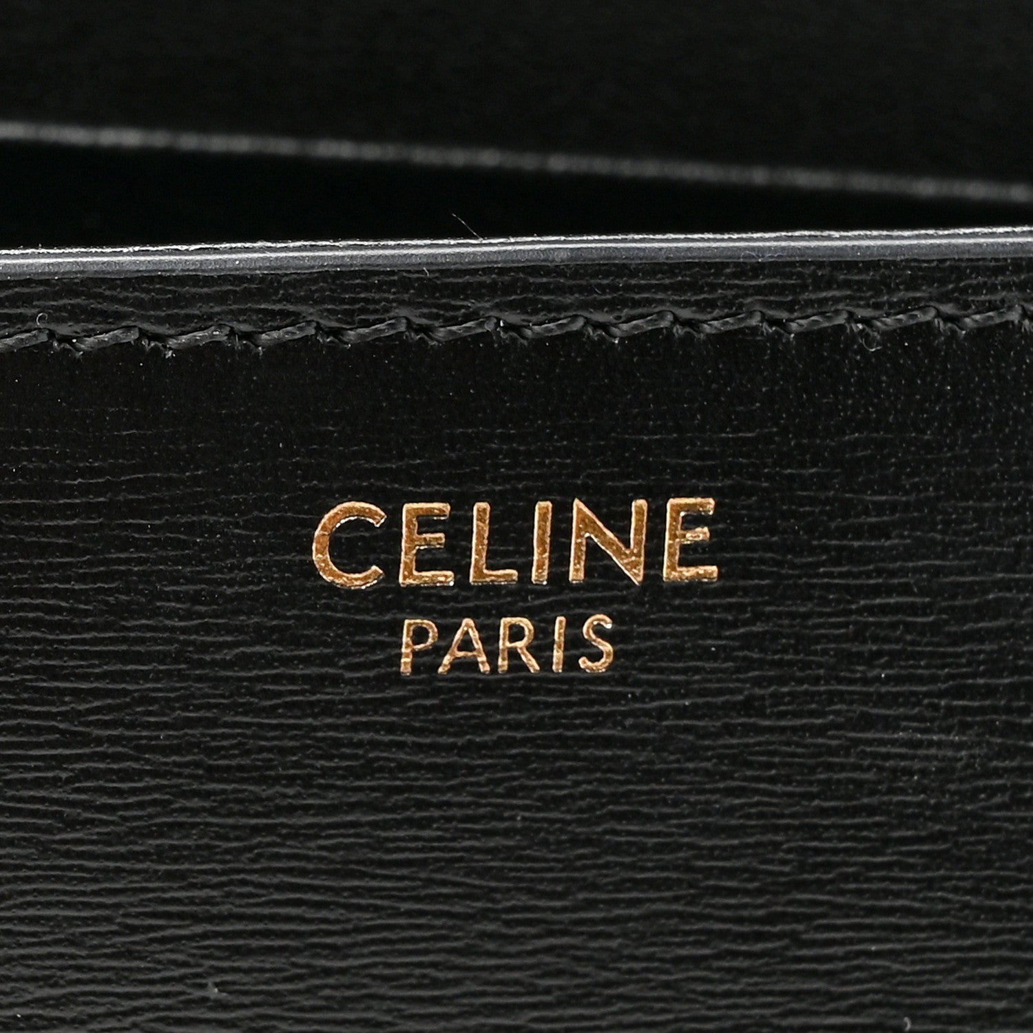 Celine Shiny Calfskin Triomphe Shoulder Bag Black 6 of 11