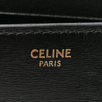 Celine Shiny Calfskin Triomphe Shoulder Bag Black 6 of 11