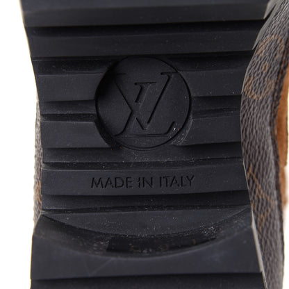 Louis Vuitton Suede Calfskin Monogram Laureate Platform Desert Boots 38 Cognac 18 of 22
