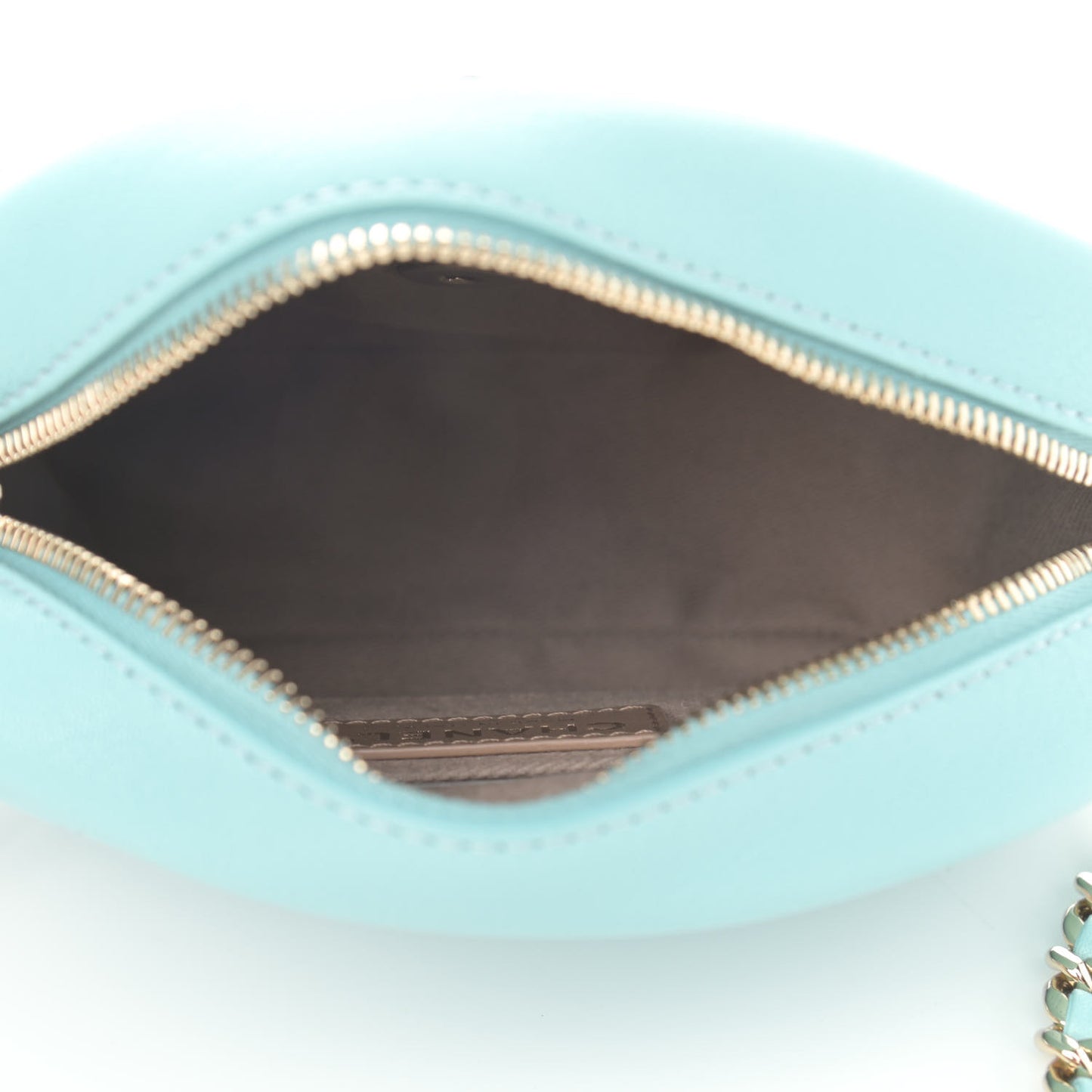 Goatskin Quilted Small Casual Trip Camera Case Light Blue