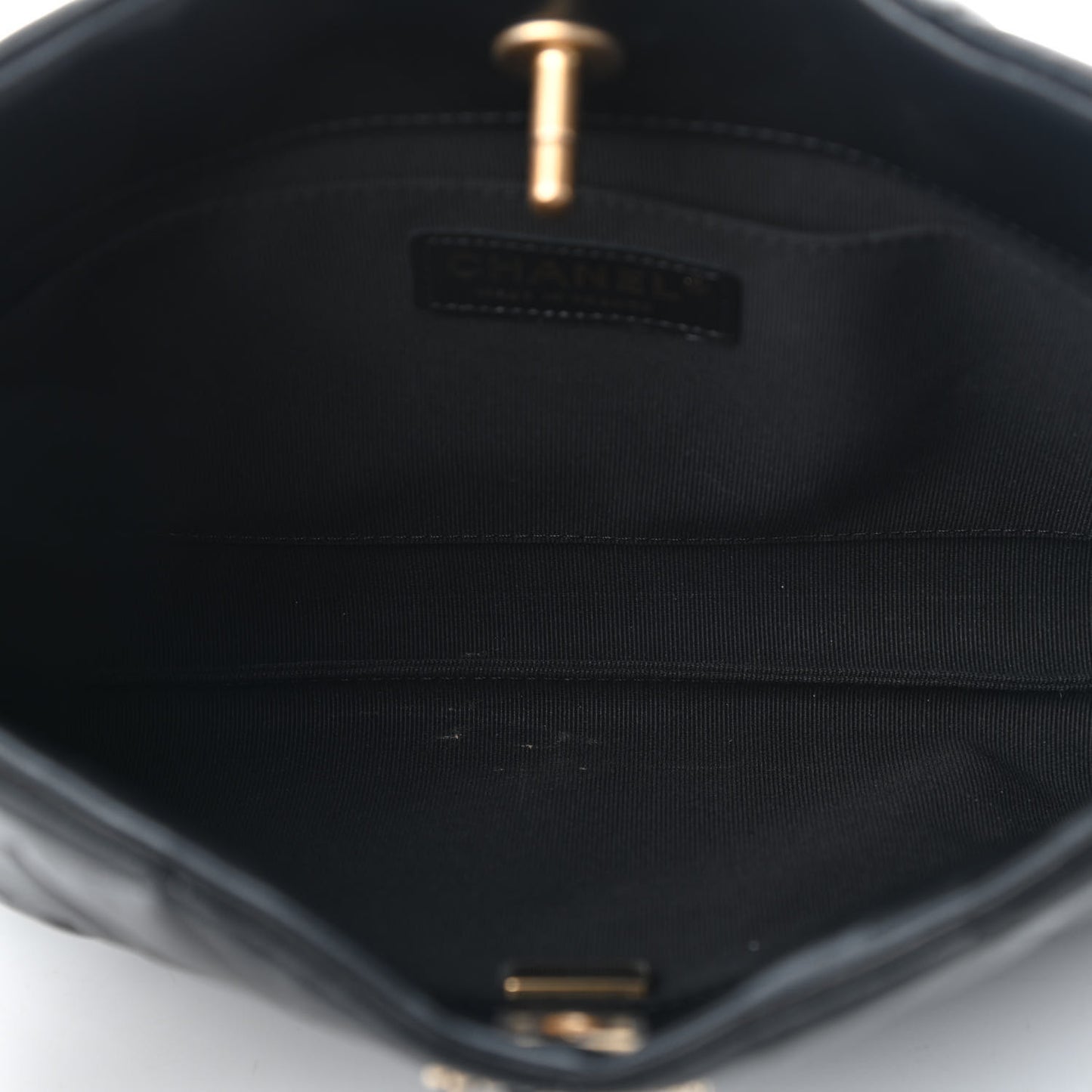 Lambskin Quilted Crush on Chains Hobo Black