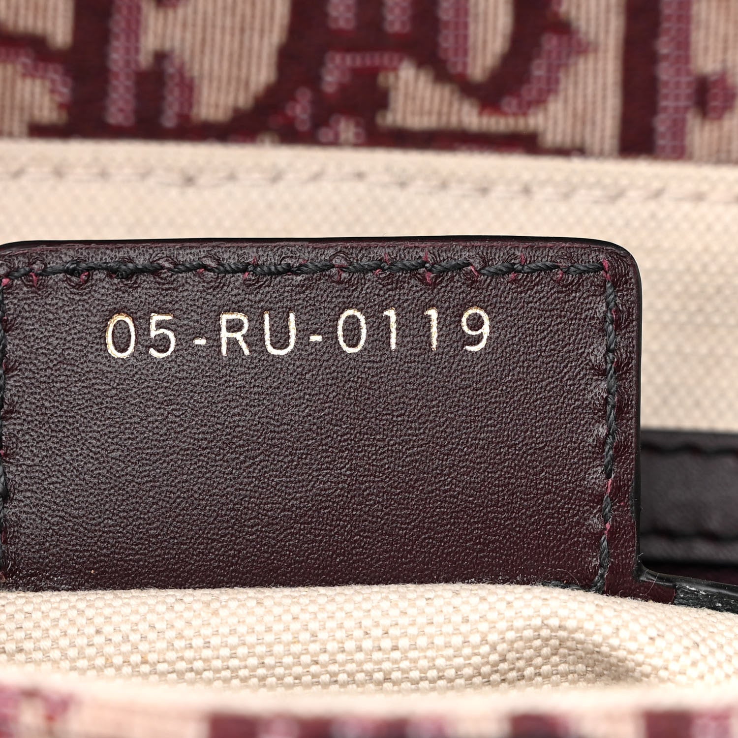 Christian Dior Oblique Saddle Bag Burgundy 7 of 11