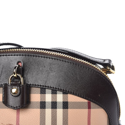 Burberry Haymarket Check Small Primrose Crossbody Bag Chocolate 8 of 13