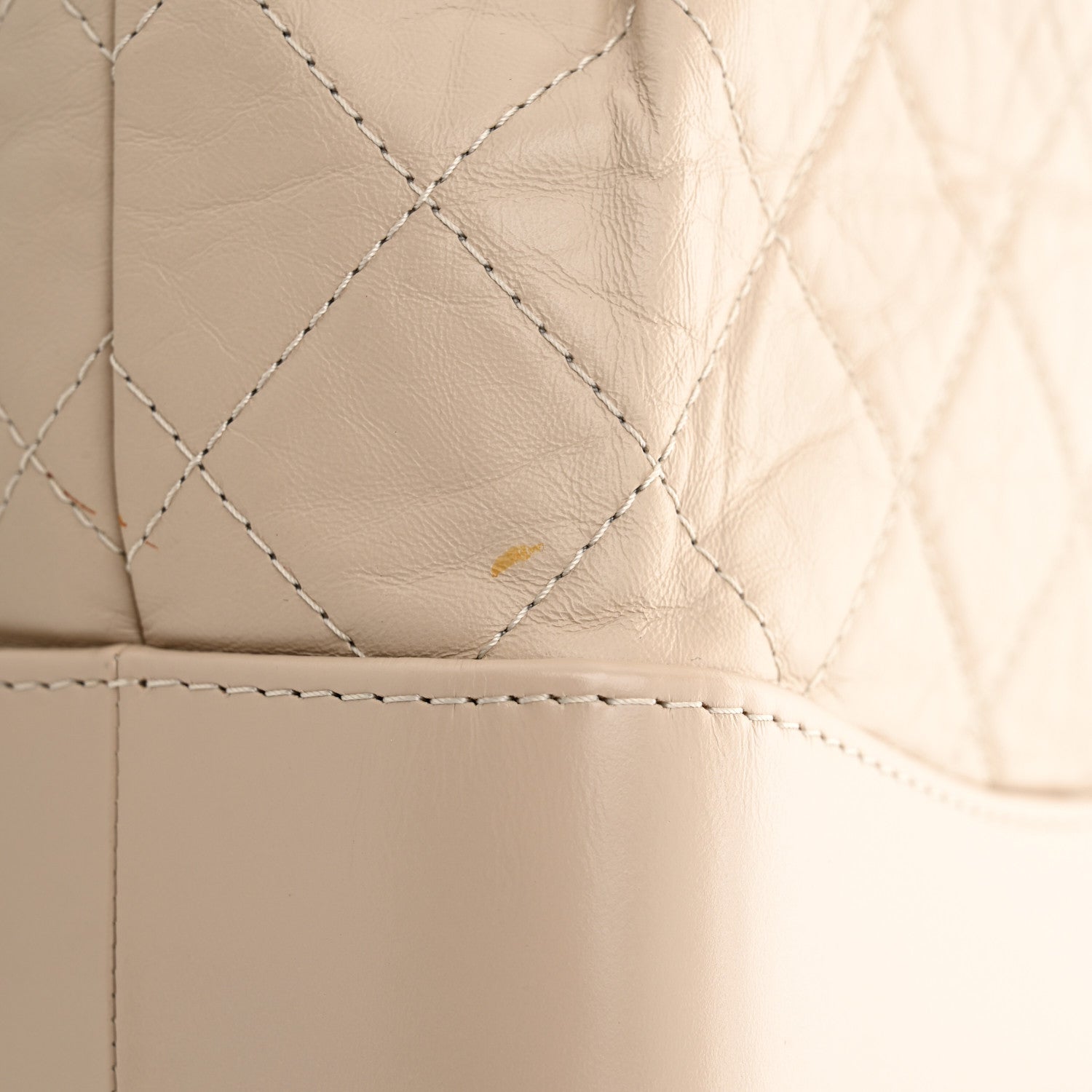 Chanel Aged Calfskin Quilted Small Gabrielle Backpack Beige 11 of 11