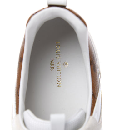 Louis Vuitton Suede Reverse Monogram Run Away Sneakers 40 White 6 of 8