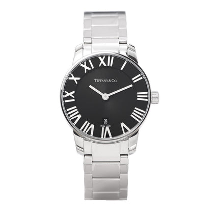 Tiffany Stainless Steel 29mm Atlas 2-Hand Quartz Watch Black 1 of 7