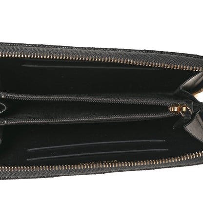 Chanel Iridescent Caviar Quilted Medium Zip Around Wallet Black 5 of 11
