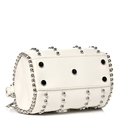 Alexander Wang Calfskin Studded Mini Rockie White Rodium Hardware 4 of 16