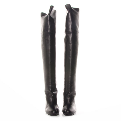 Hermes Calfskin Defile High Heel Boots 40 Black 2 of 5