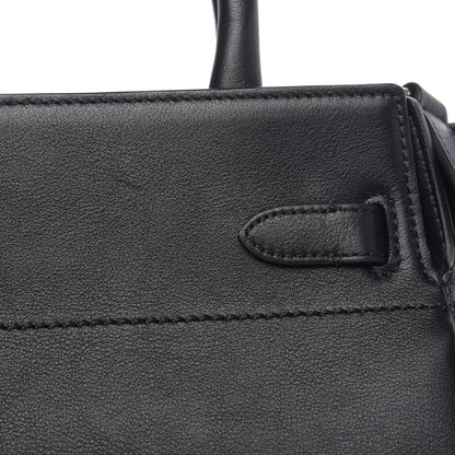 Mulberry Grained Calfskin Small Belted Bayswater Tote Black 8 of 9