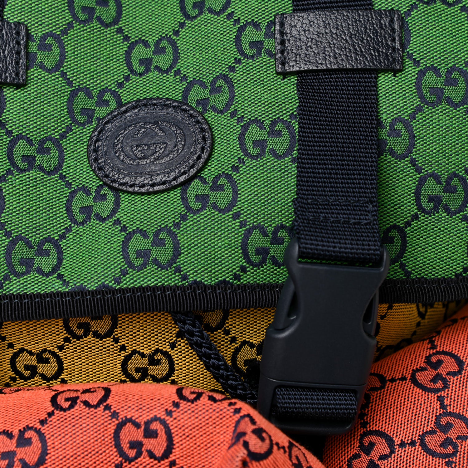 Gucci Monogram Multicolor Retro Interlocking G Utility Pocket Backpack Multicolor 6 of 8