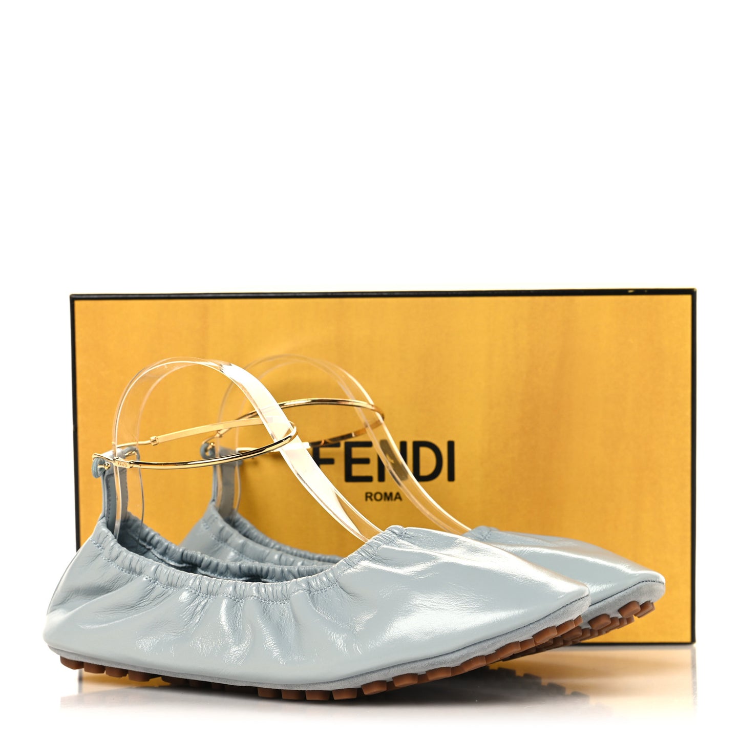 Vitello Filo Ballerina Flats 38 Blue