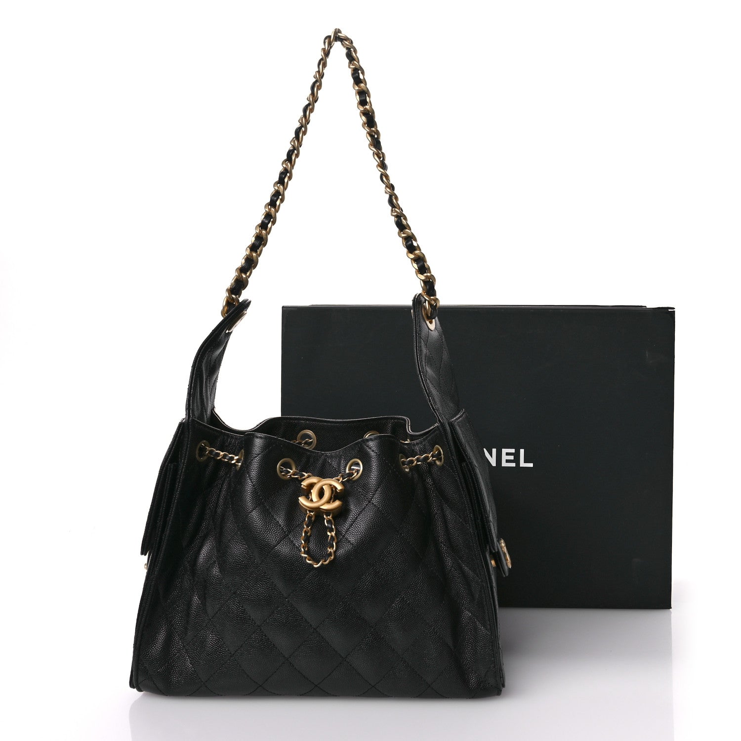 Chanel Caviar Quilted Small Chanel 25 Handbag Black 11 of 11