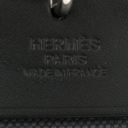 Hermes Military Toile Vache Hunter Herbag Zip Retourne 31 PM Ardoise Black 7 of 14