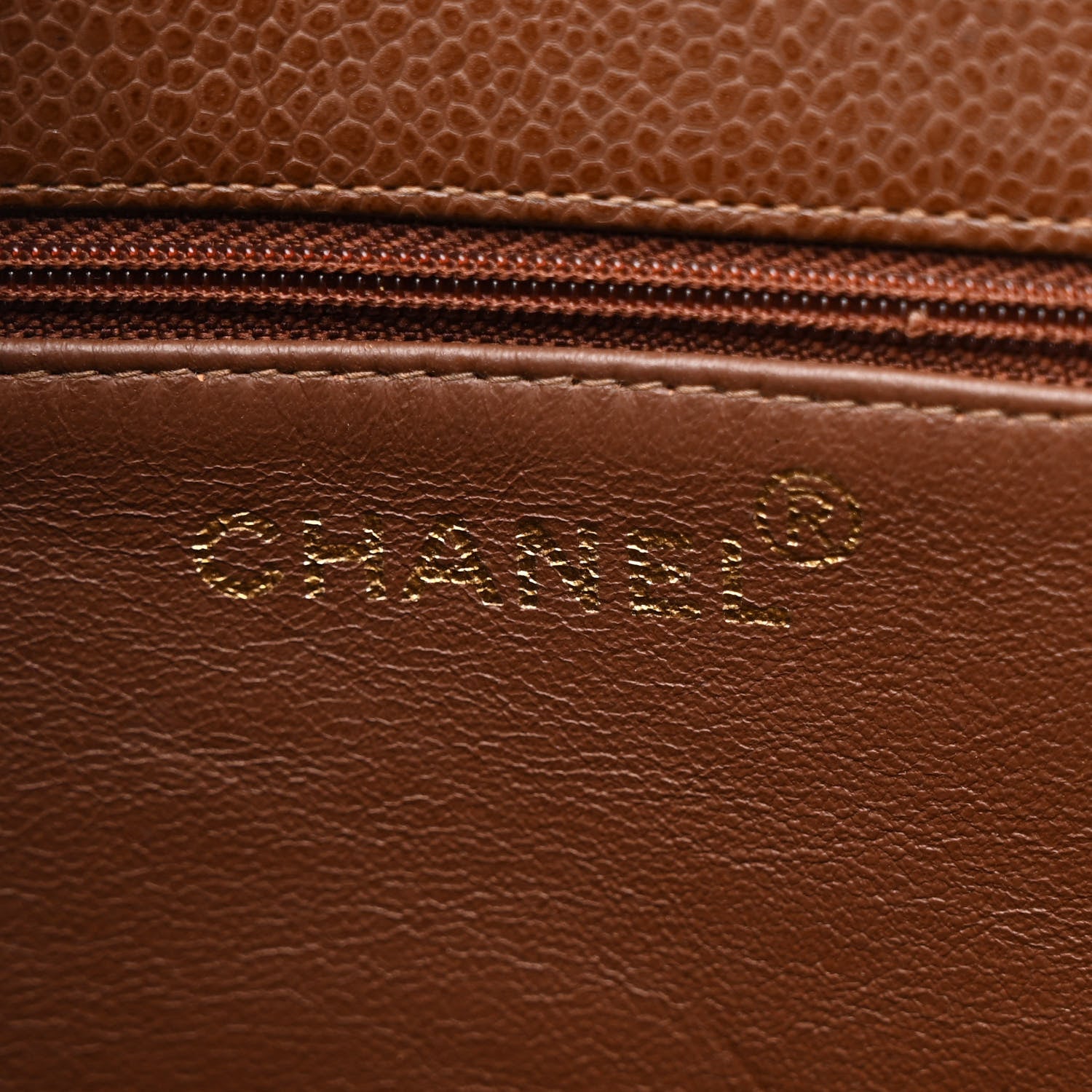 Chanel Caviar CC Tote Brown 6 of 15