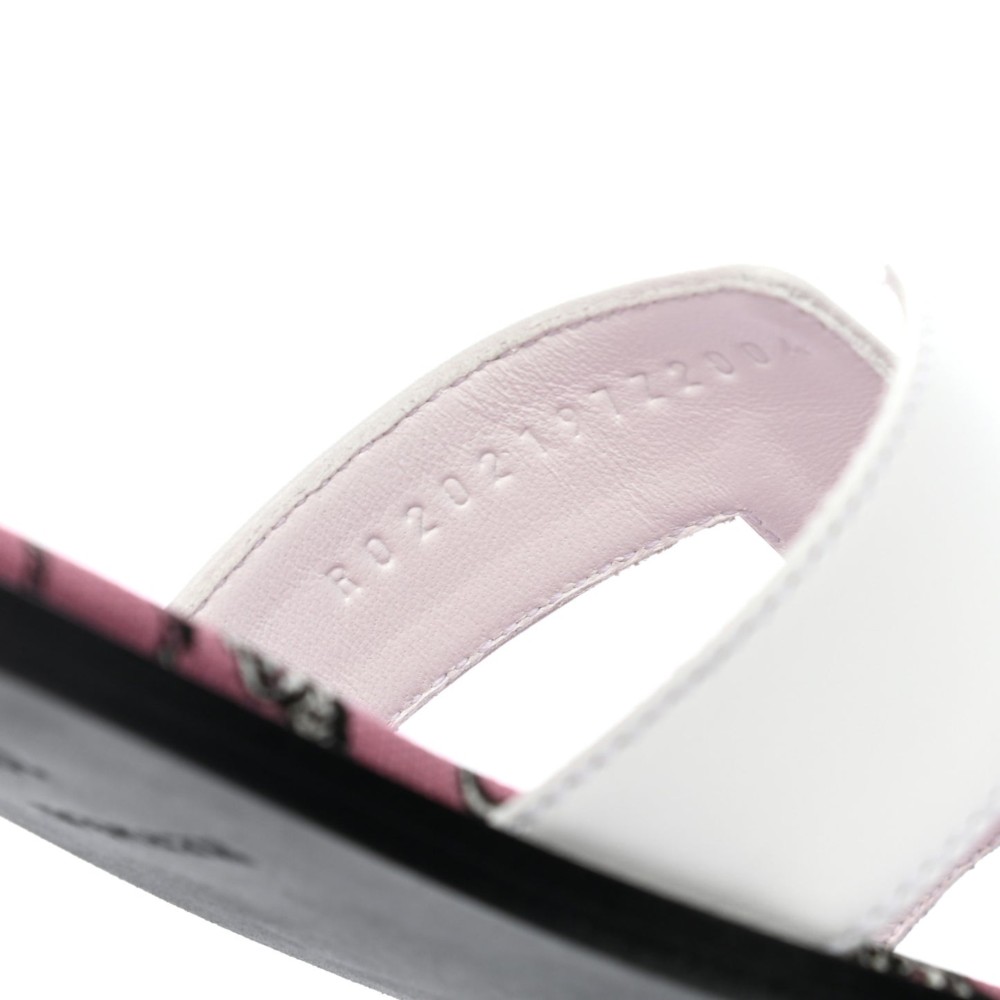 Box Calfskin Bois De Rose Oran Sandals 39.5 White