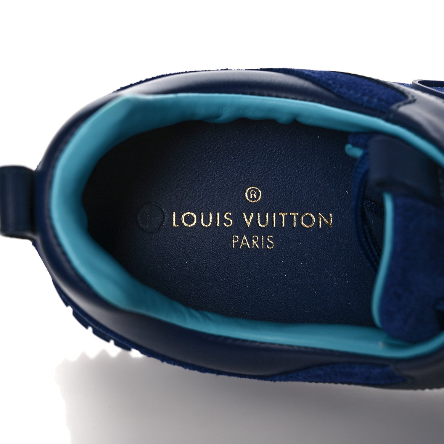 Louis Vuitton Suede Run Away Sneakers 38 Blue 7 of 11