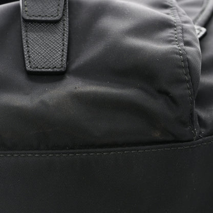 Prada Re-Nylon Vela Saffiano Medium Backpack Black 10 of 10