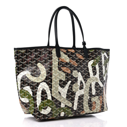 Goyard Goyardine Saint Louis Lettres Camouflage PM Black Green 4 of 10