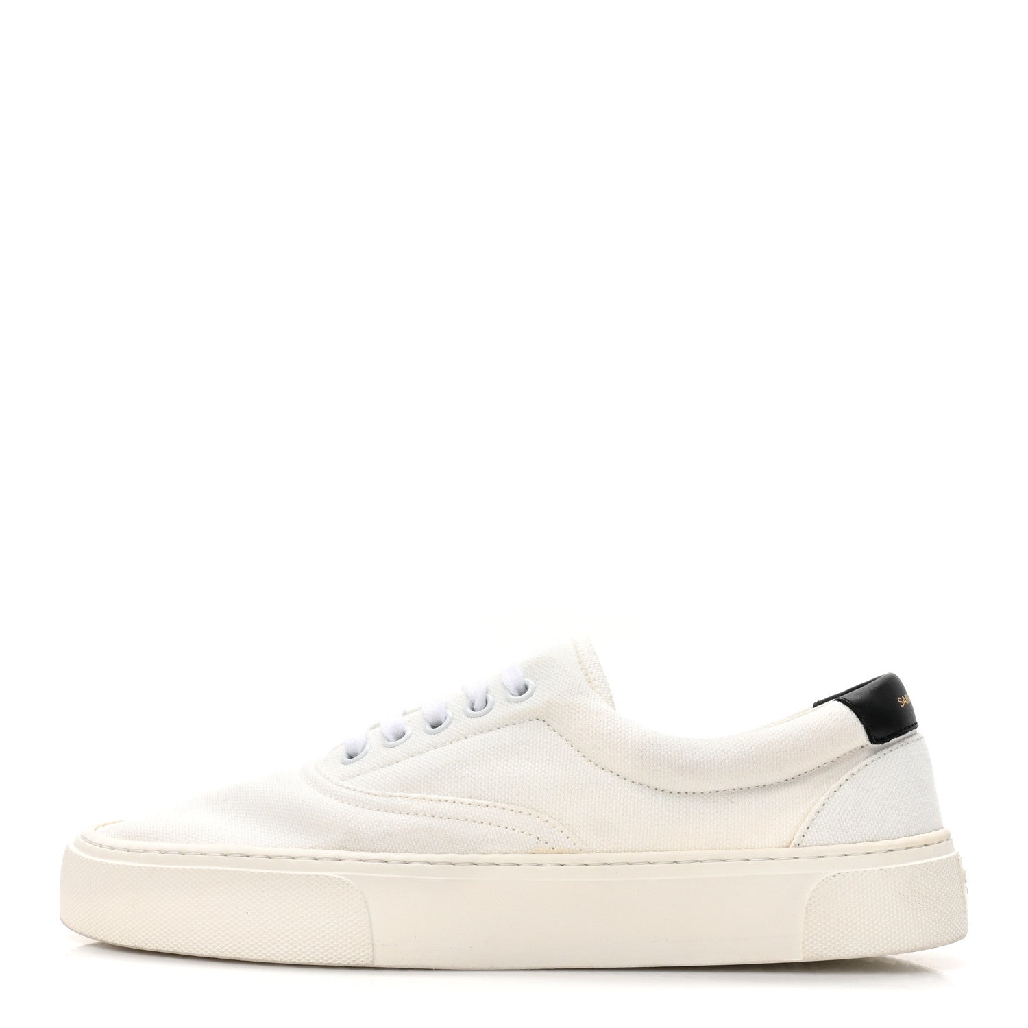 Saint Laurent Canvas Venice Sneakers 39.5 White 1 of 10