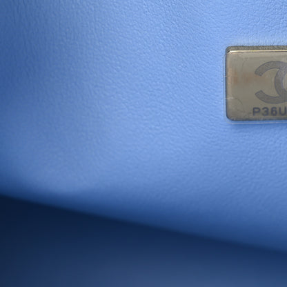 Chanel Caviar Quilted Small Double Flap Light Blue 7 of 11