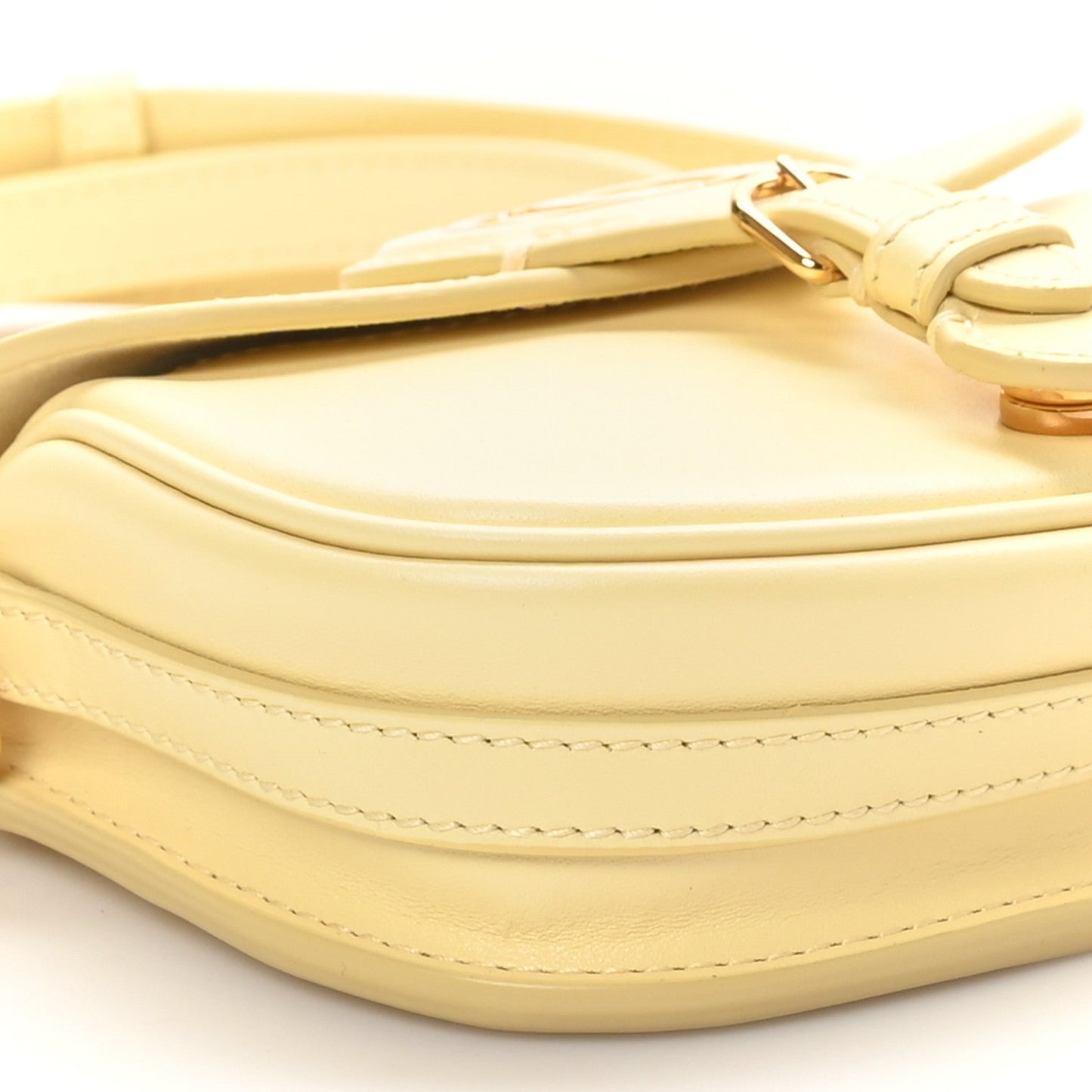 Box Calfskin Micro Bobby Flap Pale Yellow