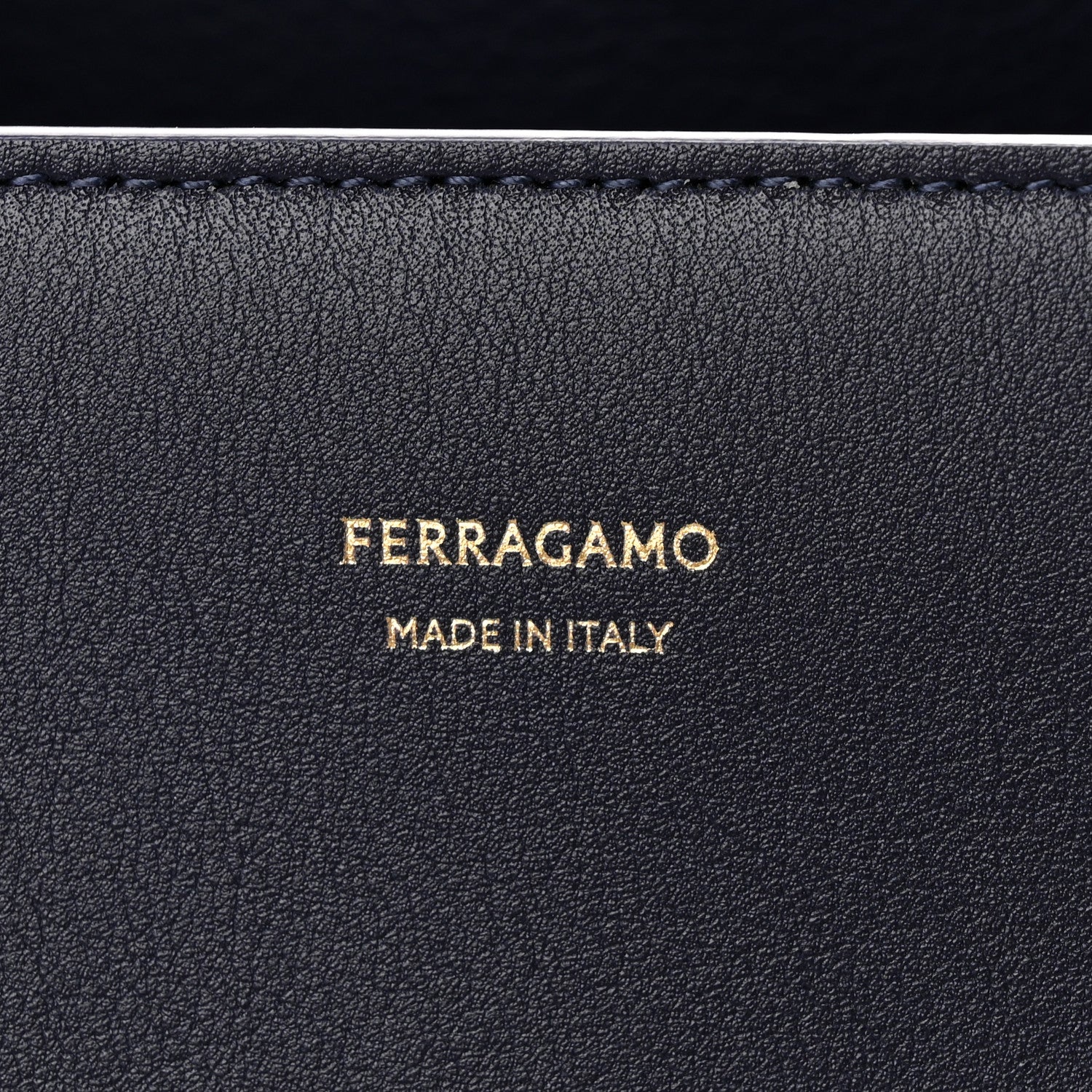 Salvatore Ferragamo Calfskin Small Hug Bag Midnight 6 of 10