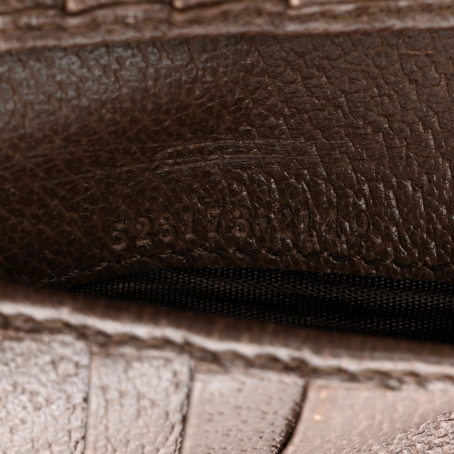 GG Supreme Monogram Web Ophidia French Flap Wallet Beige New Acero