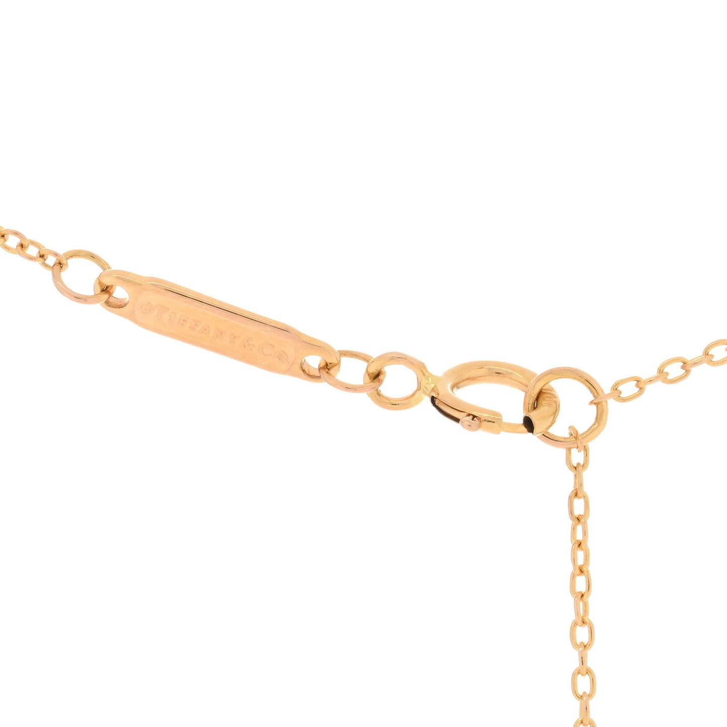 18K Yellow Gold Mini T Smile Pendant Necklace
