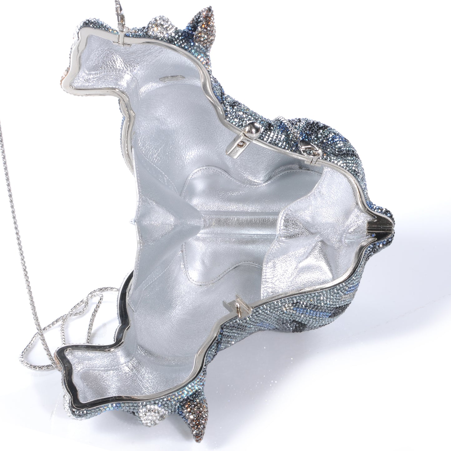 Swarovski Crystal Schnauzer Dog Minaudiere Clutch