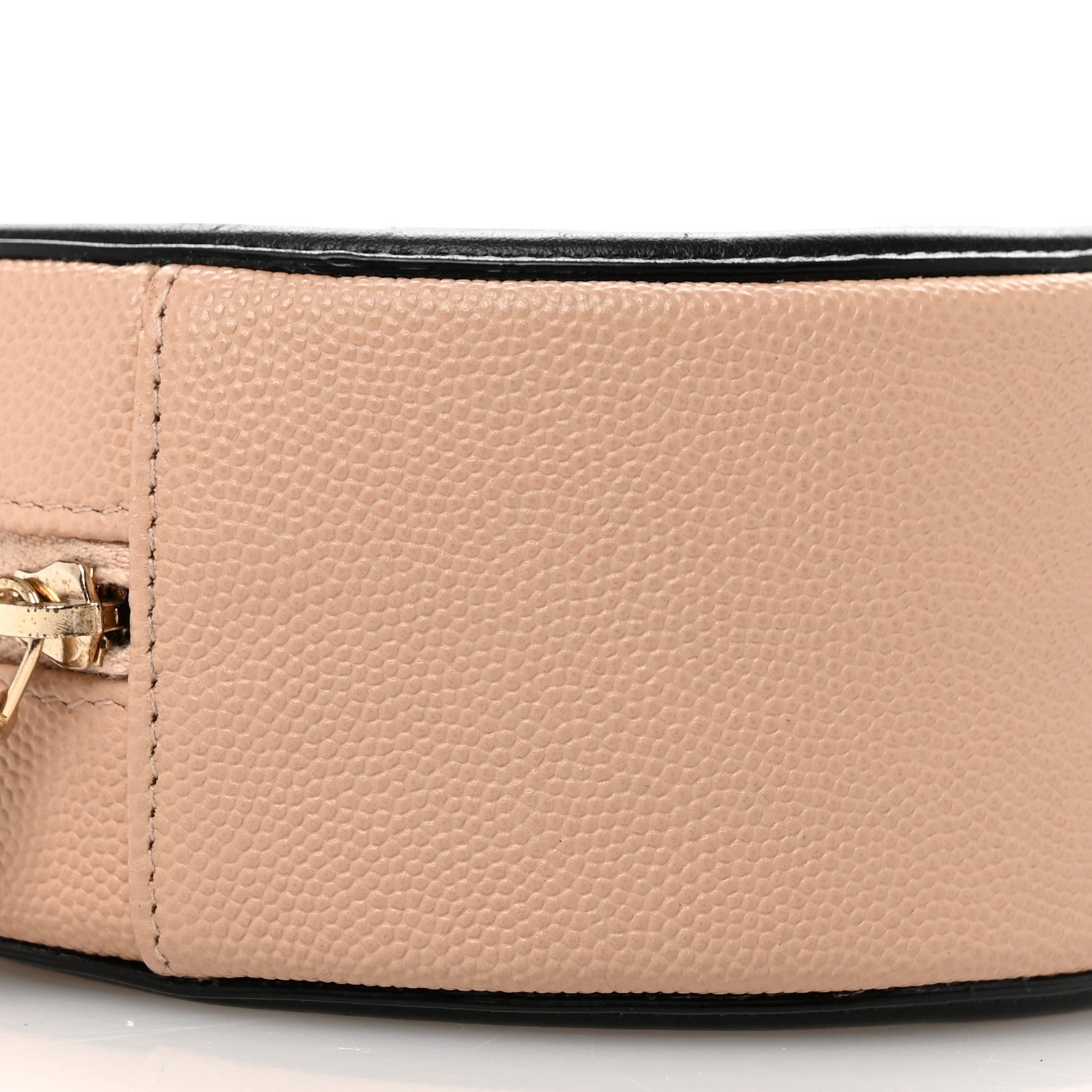 Chanel Caviar Quilted Round Filigree Crossbody Beige Black 9 of 10
