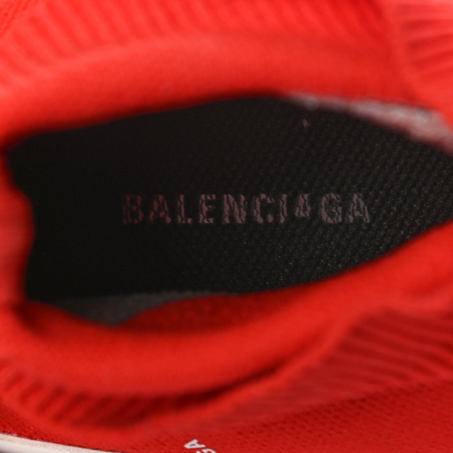 Neoprene Knit Allover Logo Womens Speed Sneakers 39 Rouge White