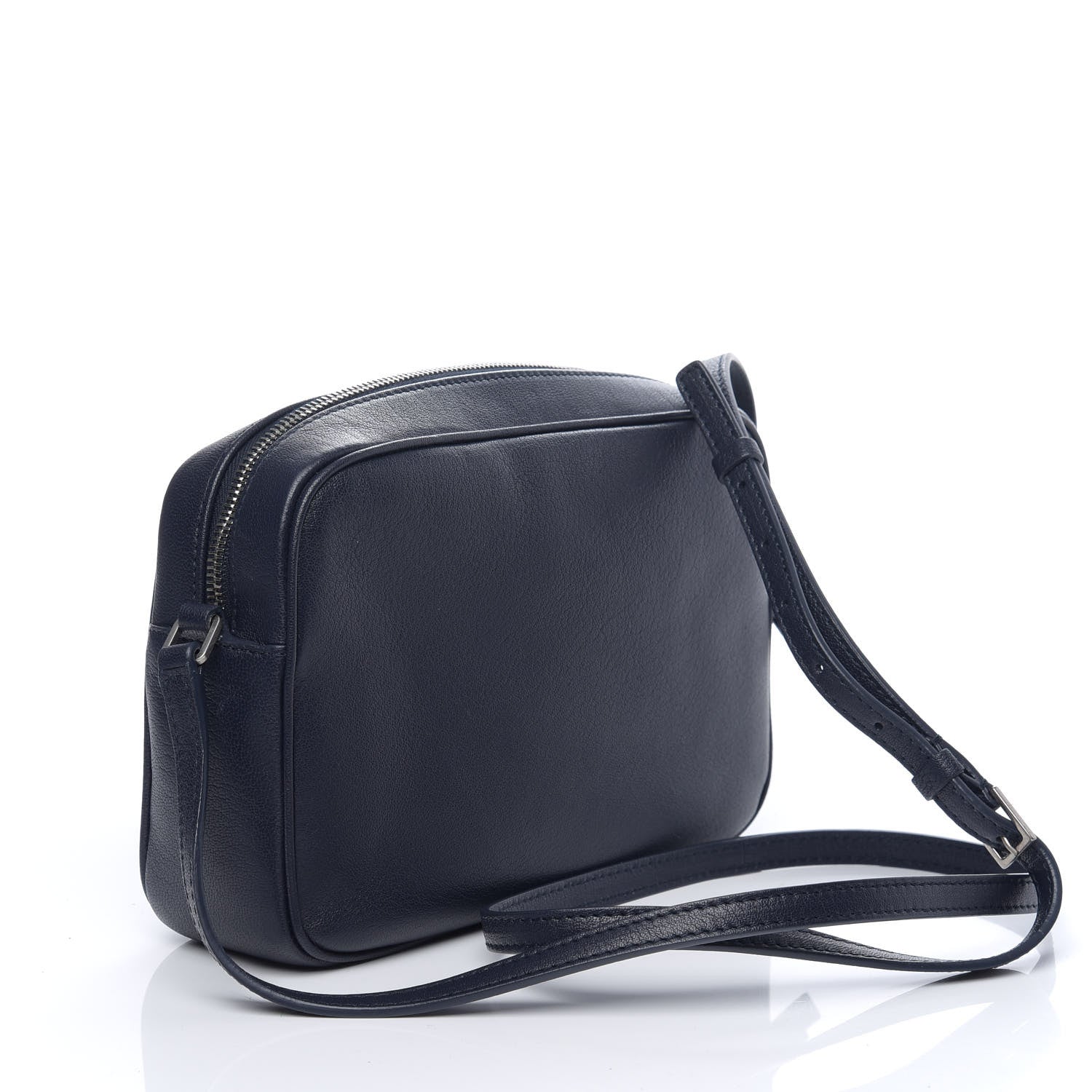 Saint Laurent Calfskin Monogram Lou Camera Bag Blue 2 of 8