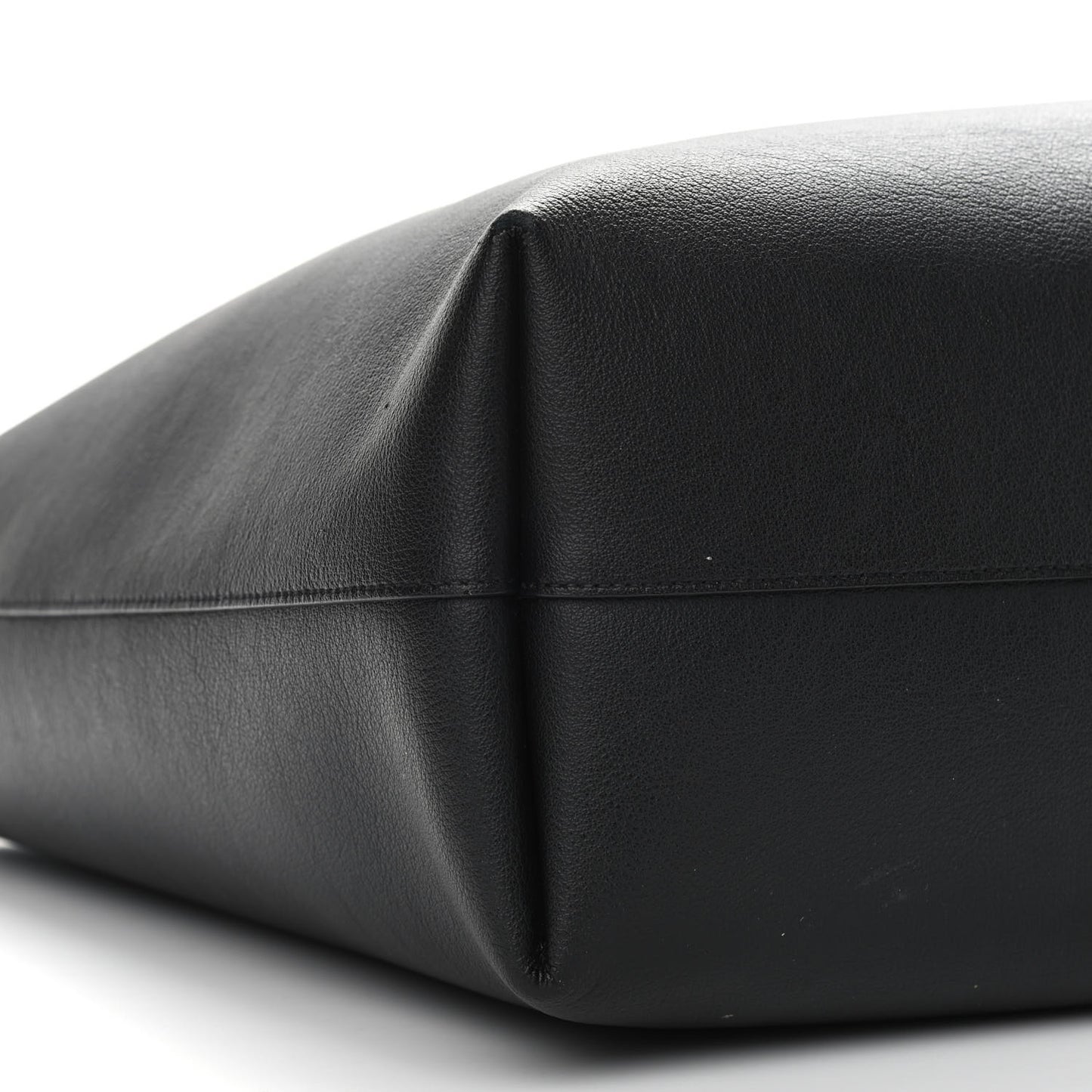 Calfskin Large Shopping Tote Black