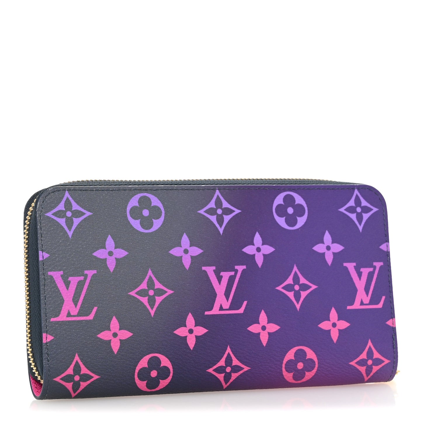Monogram Giant Spring In The City Zippy Wallet Midnight Fuchsia