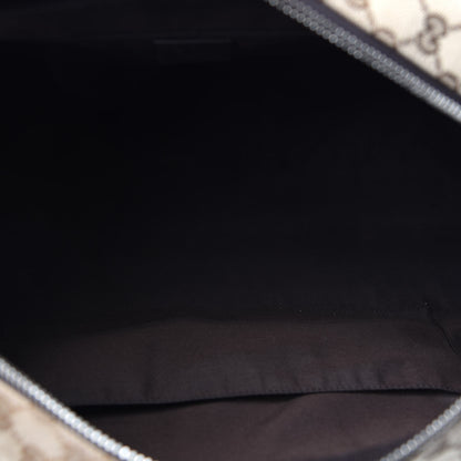 Gucci Monogram Dollar Calfskin Boston Duffle Bag Beige Ebony Testa di Moro Marrone Scuro 4 of 10