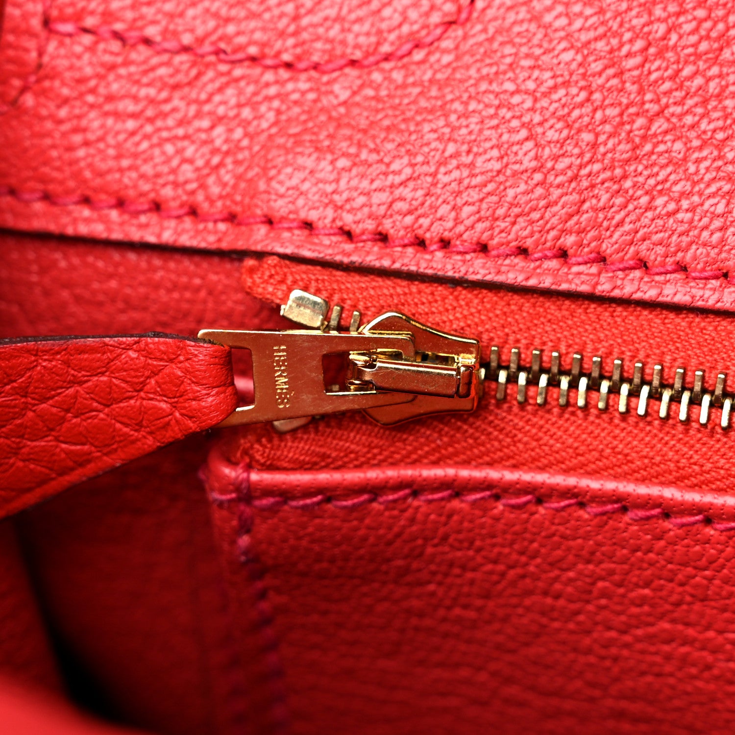 Hermes Taurillon Clemence Birkin 30 Rouge Tomate 10 of 10