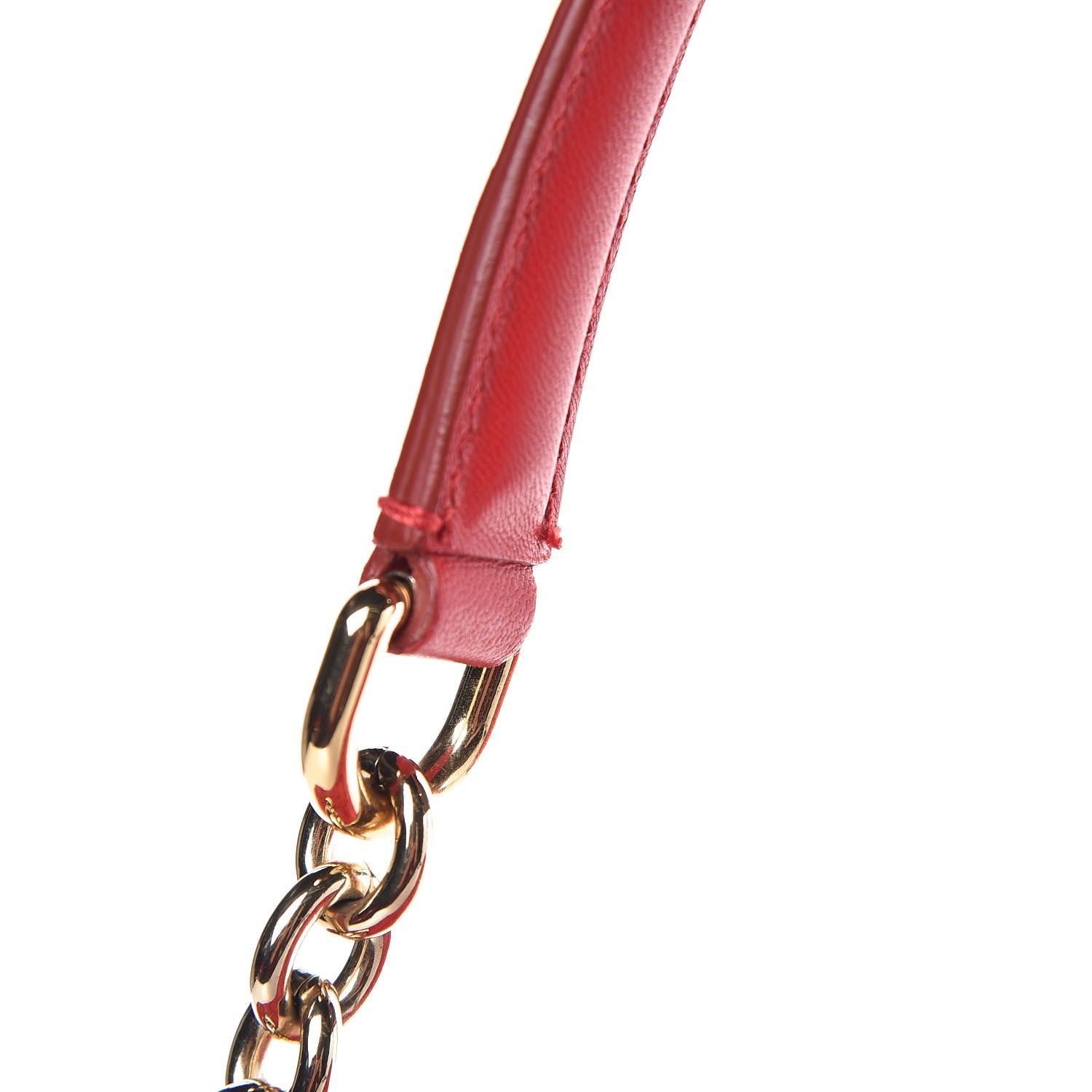 Dolce & Gabbana Lambskin Lace Miss Dolce Shoulder Bag Red 8 of 8