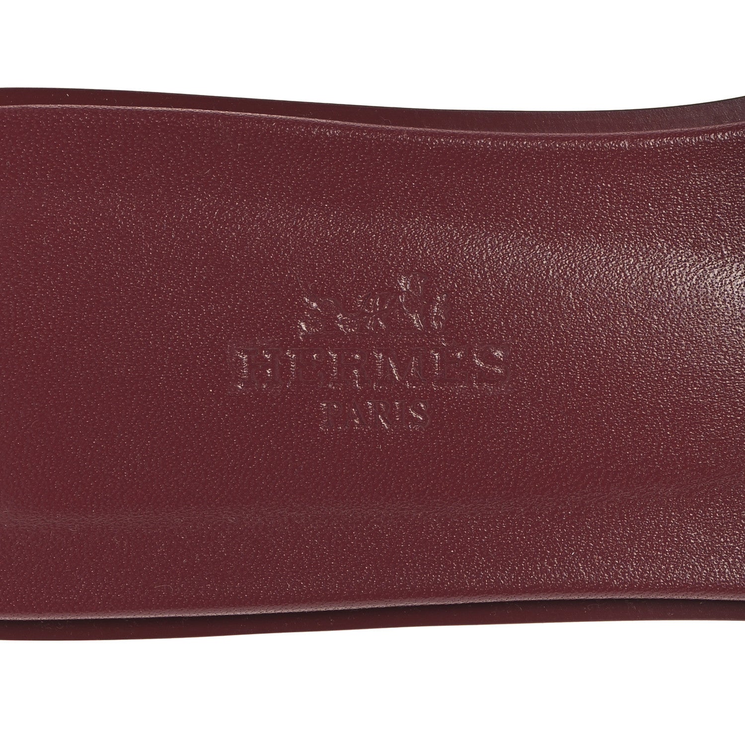 Hermes Epsom Oran Sandals 38.5 Rouge H 9 of 10