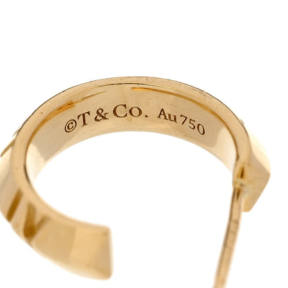 Tiffany 18K Yellow Gold Small Atlas X Hoop Earrings 4 of 4
