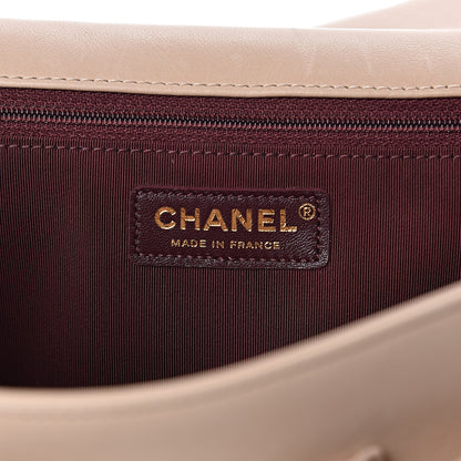 Chanel Calfskin Stitched Small Paris in Rome Messenger Beige 6 of 12