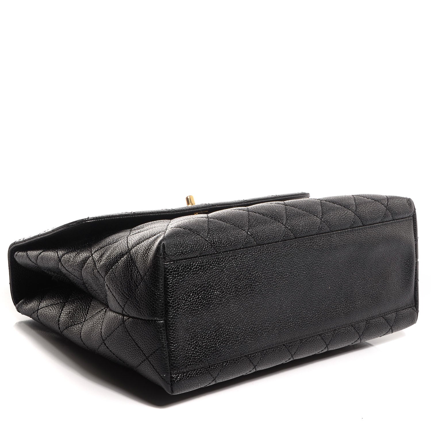 Chanel Caviar Quilted Jumbo Kelly Flap Black 4 of 8
