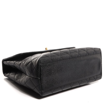 Chanel Caviar Quilted Jumbo Kelly Flap Black 4 of 8