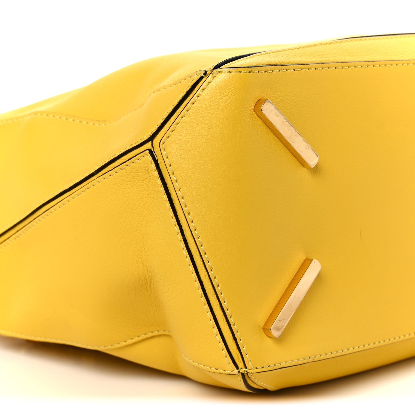 Calfskin Medium Puzzle Bag Yellow