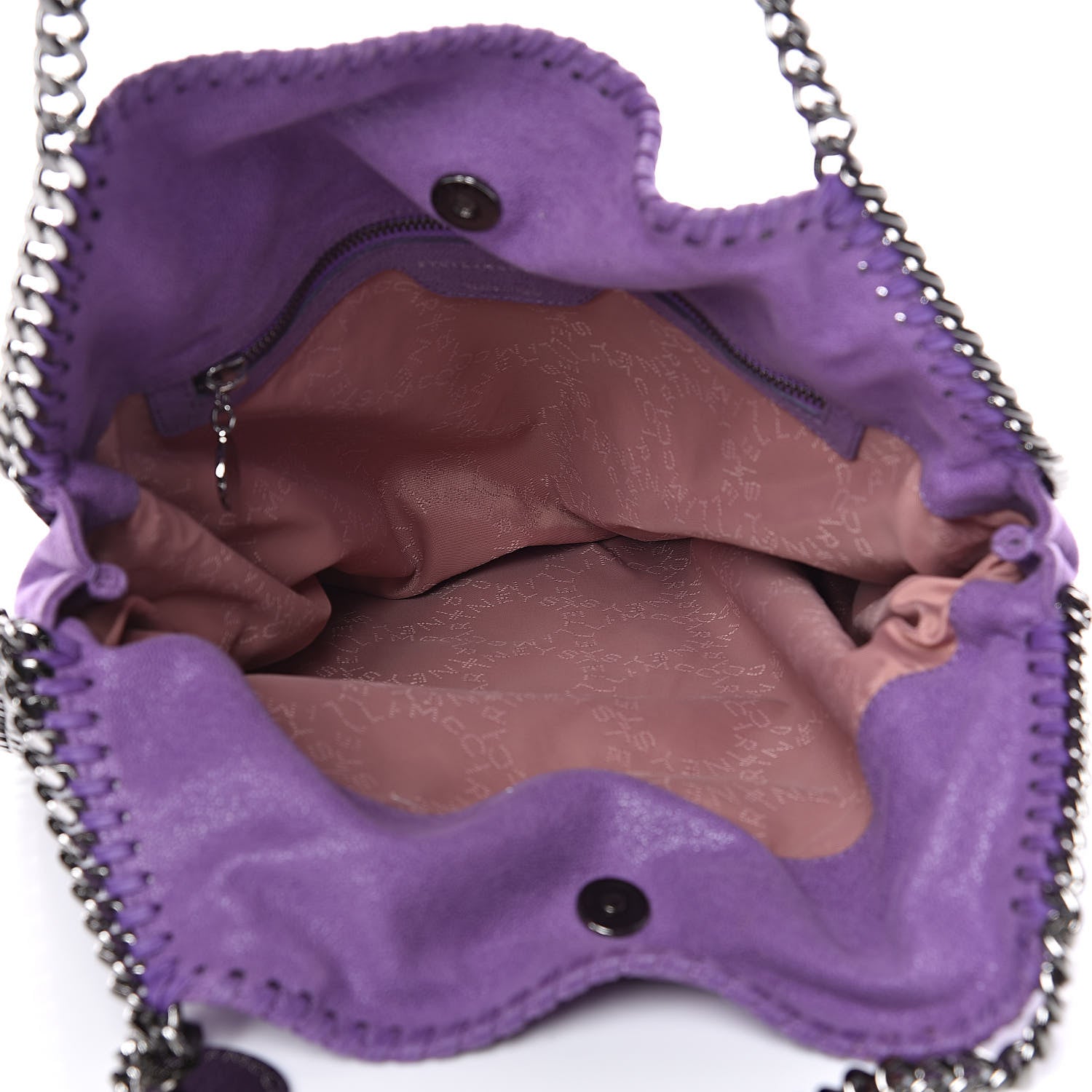 Stella McCartney Shaggy Deer Small Falabella Tote Purple 5 of 11