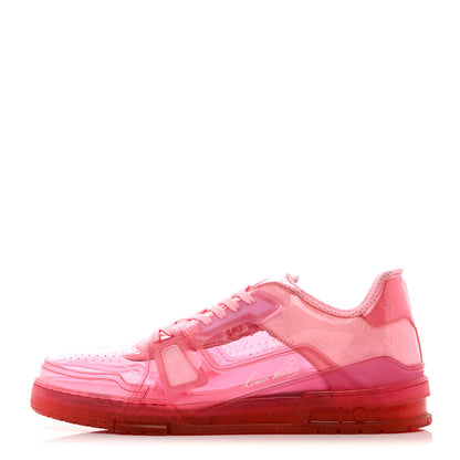 Louis Vuitton Mix Materials Transparent Monogram Mens LV Trainer Sneakers 11 Pink 1 of 13