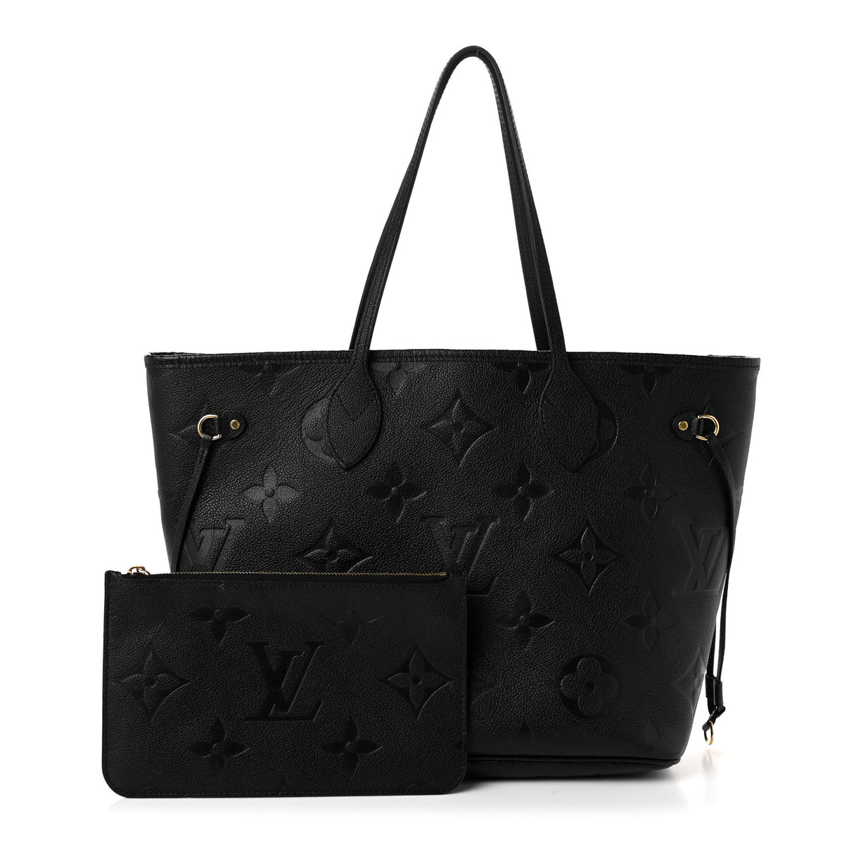 Louis Vuitton Empreinte Monogram Giant Neverfull MM Black 3 of 10